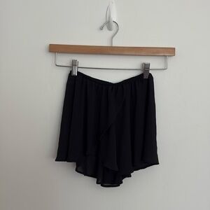 Bloch Kids Girls Leotard Skirt Size 8 10 Black Flowy Layered Lightweight